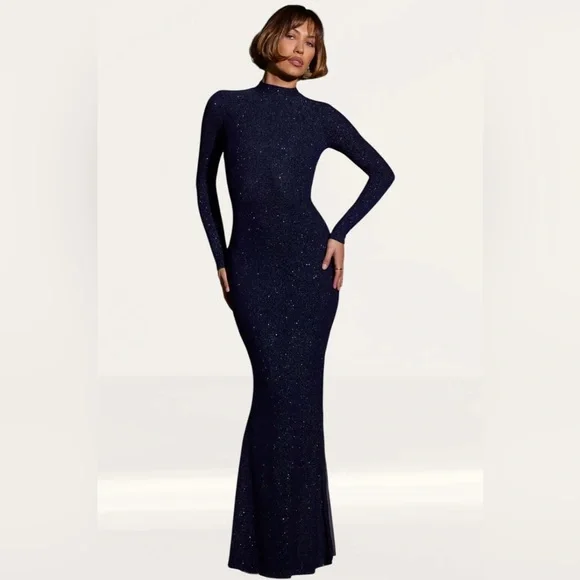 NWT - Oh Polly Midnight Blue Backless Dress - Picture 2 of 4